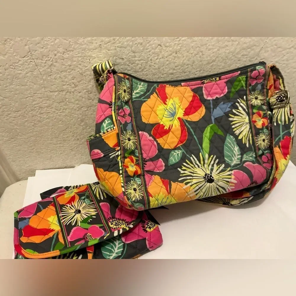 Bundle Vera Bradley shoulder and make up Floral Patterned Women's Bag
